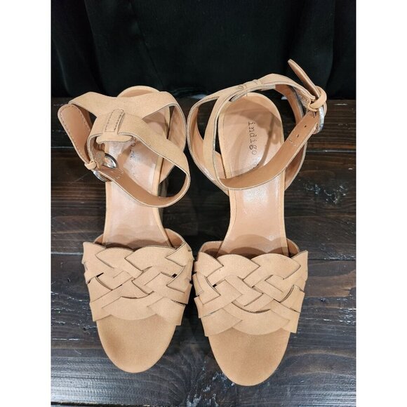 Indigo Rd. Kortney Tan Platform Wedge Sandals/Sz. 8.5, NWOB - Picture 8 of 8